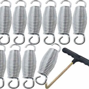 NEW 11p 4 Inch Trampoline Spring Heavy Duty Galvanized Springs w/ Loading Hook